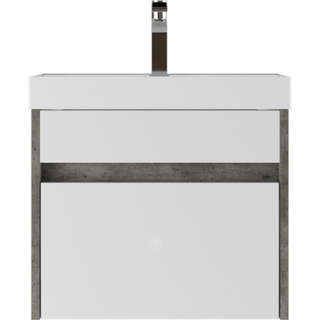 Domino Tumba Karlo under the Classica 50 sink, suspended, concrete, with 1 box-1