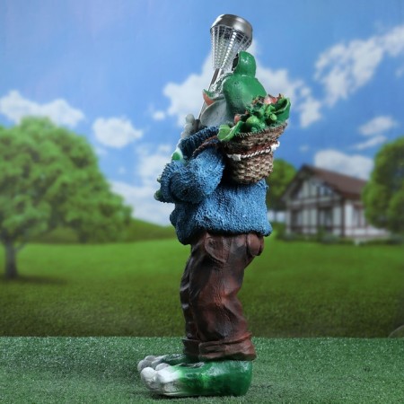 Garden Lanter "Frog in a sweater with a lantern" 58cm-2