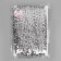 Decorative braid with sequins, elastic band, 3.5 cm, 9 ± 0.5 m, silver color