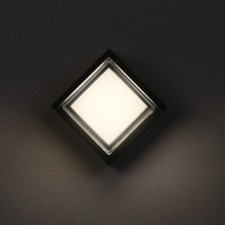 Facade lamp “City”, FSD-037, 5 W, 4000K, square, IP65, 220 V, plastic, black