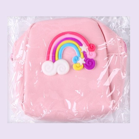 Bag for the doll "Rainbow", pink color-6
