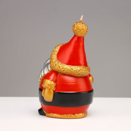 Decorative candle "Santa", 12x8.6x7.4 cm-5