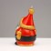 Decorative candle "Santa", 12x8.6x7.4 cm
