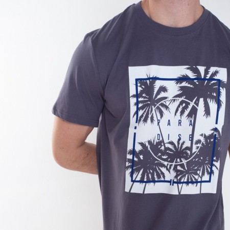 Male Paradise T -shirt, graphite color, size 54-1