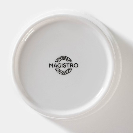 Porcelain Bank for bulk products with Magistro Argos lid, 600 ml, white color-4