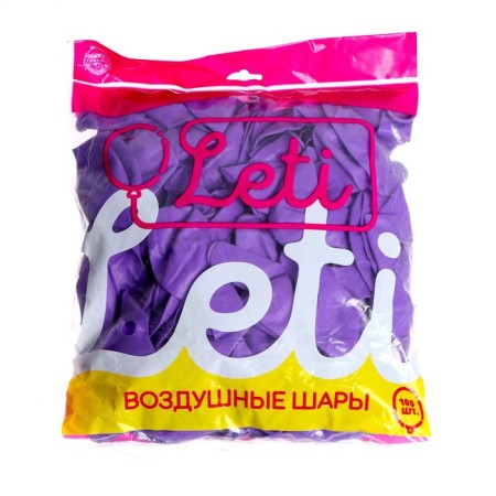 Latex ball 12 ", pastel, set 100 pcs., Lilac color-2