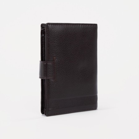 Male purse on Magnet, 3 in 1, department for auto documents and passports, black color-1