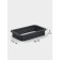 Baking forms perforated shares "rectangle", set 6 pcs, plastic, 10 × 5.5 × 2 cm, black