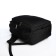 Youth backpack from textiles, 2 parts with lightning, 4 pockets, black color