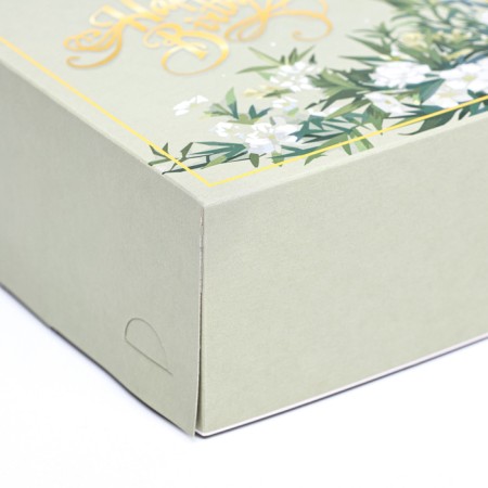Happy Birthday cake box, 13.5 x 13.5 x 6.8 cm-3