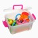 A set of rattles in a container, 7 pcs crumb I