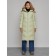 Coat insulated winter female, size 42, color light green