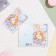 Postcard "Happy Anniversary! 70" Glitter, Congrev, Orange and Lilac flowers, 12.5 x 19.4 cm