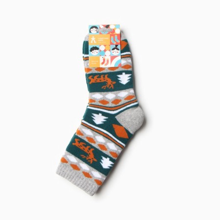 Nosk children's terry "Scandinavian patterns" Color gray, size 22-24-2