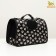 Bag - Carriage for animals "Happy" paws, black, size m, 40 x 21 x 27 cm