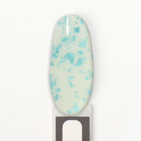 Gel nail polish, Milk Potal, 3 phase, 8ml, LED/UV, white/blue color (07)-10