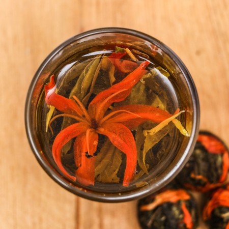 Chinese bound green tea, 50 g, lily-5