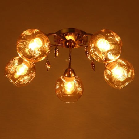 Steel Stewsvelight Wittoria 5x40W E27 Gold 53x53x21cm-2