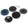 A set of tundra circles, stainless steel, 2 coral, petal, grinding, 75 mm