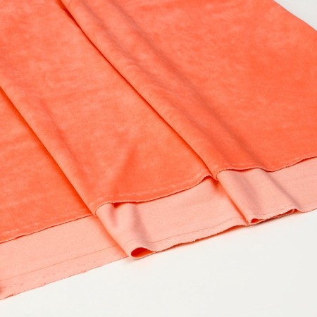 Velur flap, on a knitted basis, pink 100 × 180 cm, 80% cotton, 20% p/e-2