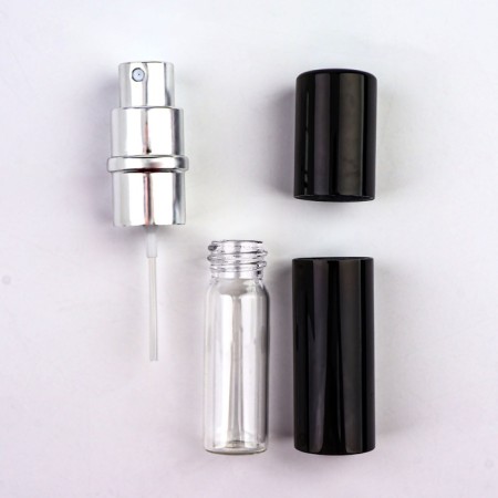 Perfume bottle, with a spray, 10 ml, black color-10