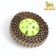 Bell ball with a bell, 5 cm, yellow