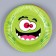 Disposable paper plate "Monster", mix, 18 cm, set 6 pieces
