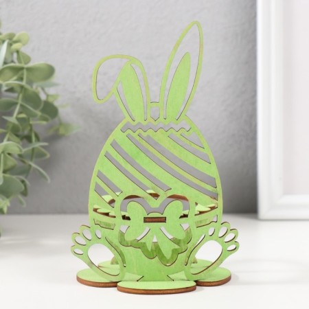 Standing for the egg "Bunny" 8.5x8.5x14.5 cm (set 4 parts) Salad-4