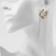 Earrings with pearls "bead" miniature, color gold