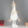 Interior doll "Santa Claus in a white cap with gold" sliding 80x22x14 cm