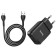 The network charger Hoco N7, 2 USB - 2.1 A, MicroUSB 1 m cable, black