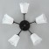 Causte "Online" (Flower) 5x15W E27 Model: BR 00242 Black/Transparent