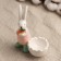 Standing for the egg "Rabbit with carrots" 8x5x11cm, mix