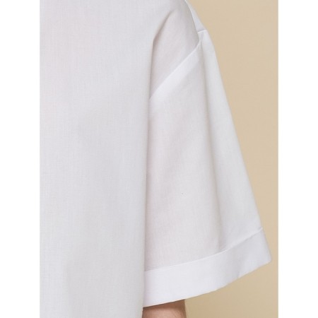 Блузка для девочек, рост 134 см, цвет белый-4