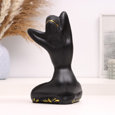 Claus stand "Egyptian" black, 14x14x24cm-4