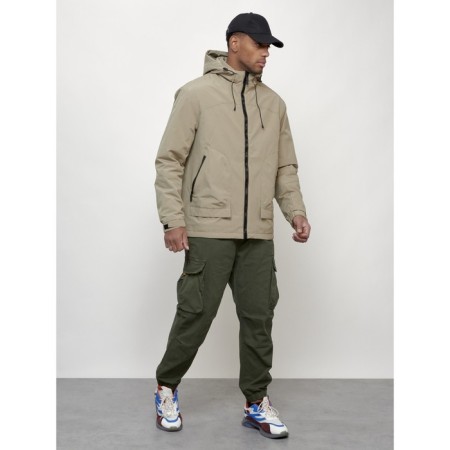 Male spring jacket, size 50, beige color-2