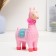 Piggy bank "Lama with a saddle saddle" Pink, 14x7x21cm