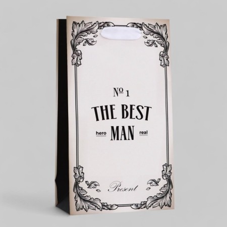 Gift Laminated Package "The Best Man", 13 x 23 x 7 cm
