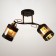 Chandelier 1083/2BK+GD 40W E27 Black-gold 46x15x24 cm Bayerlux