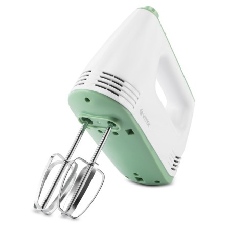 Mixer Vitek VT-1405, manual, 400 watts, 5 speeds, white-green
