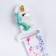 Holder for the nipple - dummy "unicorn", on the tape