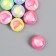 Busina Plastic "Flat ball. Mishka" Glossy mother of pearl mix 1.7x1.7 cm