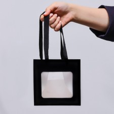 Gift package, craft, with a window, 