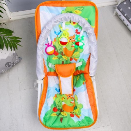 Swear-rocking chair for newborns "Forest Fairy Tale", game arc, removable toys mix-4