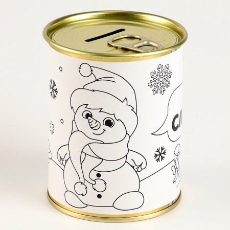 Pigging Painting "Snowman with Coins", with paints-2