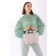 Bag Women's Tout with zipper, gray color