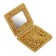 Mirror on hinges, mix, birch bark