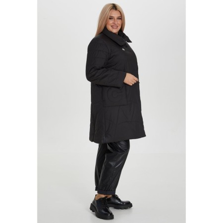 Female coat, size 60, black color-2