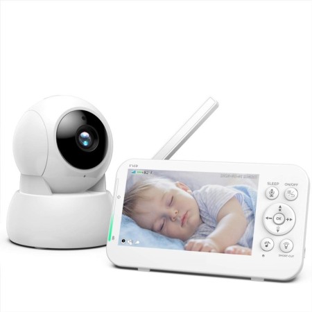 Wireless video tape with monitor, screen 5 "LCD, bilateral communication, 2100 mAh, white-1