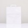 Craft package without printing, white, flat handle 20 x 31 x 34 cm